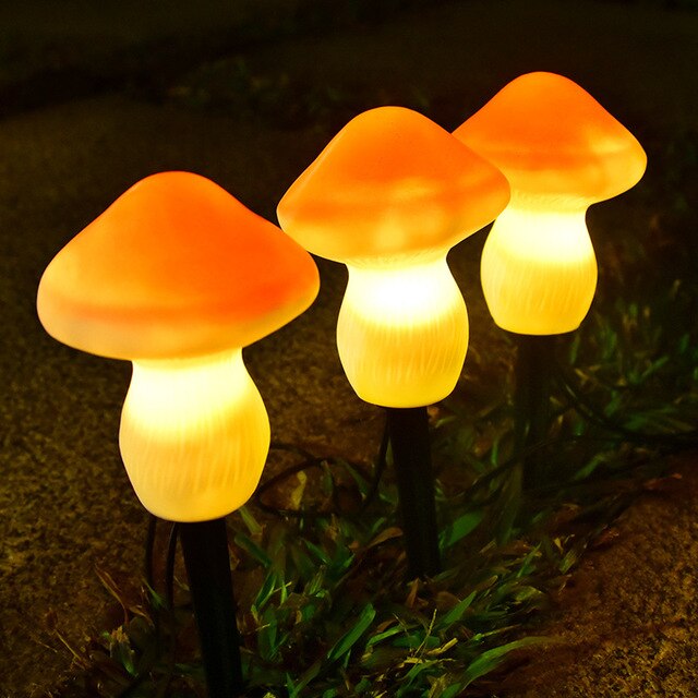 Оригинальные светильники в виде грибов