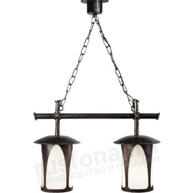 Уличный подвесной светильник с 2 лампами Борнео 160-02/bg-02